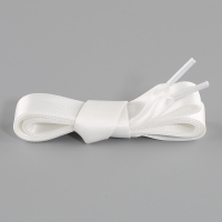 白色-缎带鞋带120cm (适合5-6排孔) 创意珍珠小香风DIY改造AF1空军一号DIY鞋带女装饰配饰配件材料包