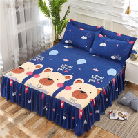 棕熊校长 180x220cm单件床裙 床裙三件套床套单件床罩床笠加厚床单床盖防尘保护套