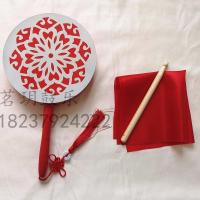 20厘米 木质扇子鼓醉情女儿鼓童心鼓韵舞蹈道具藏舞鼓热巴鼓