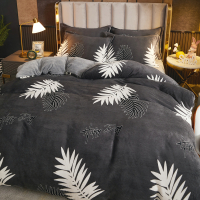 枫叶情 150x200cm[单件被套] 被套单件加厚法莱绒双面加绒卡通冬法兰绒被罩单双人珊瑚绒四件套