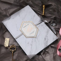 大理石纹 大理石纹ins风结婚签到簿婚庆指纹签到本签名册礼金簿婚礼用品