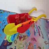 单轮红色推车 1-8岁工程车大号沙滩独轮手推车翻斗小推车儿童玩具玩雪玩沙工具