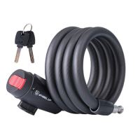 1.2米黑色收藏送锁架 山地车加长密码锁自行车锁防盗钢缆锁粗单车骑行配件电动摩托车锁