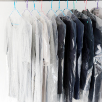 70×45cm(10个装)儿童款 10个装防尘袋子大衣西服衣服收纳袋加厚挂式塑料袋透明家用防尘罩