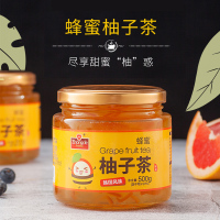 [蜂蜜柚子500g*1罐]不送旅行杯 众德蜂蜜柚子百香果柠檬茶冲饮罐装500g泡水喝的果味茶冲泡水饮品