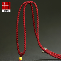 黑色绳 原创菠萝绳子结实牢固粗手工编织彩色吊坠链虎眼石女项链绳挂件绳