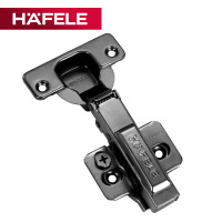 黑色装装 直臂=全盖 315.20.850 德国海福乐HAFELE家具橱柜门通用三维缓冲阻尼门铰镀镍黑色铰链