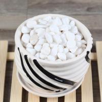 白色小石头300克 园艺用品 小彩砂 彩石 五彩石 白石 彩沙 沙子 细沙 鹅软石