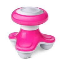 红色 送电池水波浪小型三角按摩器家用USB带线颈椎腰腿全身手压按摩仪