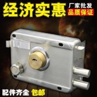 左开 切边+锌头+锌舌 35-50mm 通用型 带钥匙 防盗门锁机械锁锁子大门老式阳台铁门房门卧室不锈钢暗锁锁头