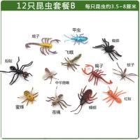 12只小号昆虫B款 53/26/17只动物套装仿真昆虫动物模型恐龙玩具霸王龙儿童礼物男孩