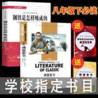钢铁是怎样炼成的 全两册傅雷家书钢铁是怎样炼成的八年级下册初中生版课外世界名著