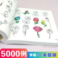 简笔画5000例 1本 简笔画5000例儿童画画本涂色书简笔画大全绘画书儿童画画书涂色书