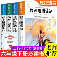 六年级下册 鲁滨逊漂流记单本 爱丽丝漫游奇遇记奇境汤姆索利亚历险记鲁滨逊漂流记书六年级下册