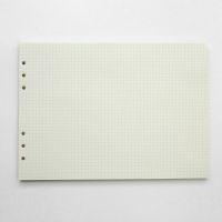 A4 网格80张(活页替芯) A4活页本思维导图5mm方格网格本康奈尔笔记本软皮工作办公记事本