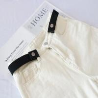 黑色 隐形腰带女士牛仔裤无痕懒人松紧裤带免打孔弹力细装儿童学生皮带