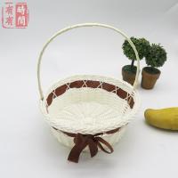 深咖啡色16x20cm 婚庆用品婚礼结婚花童撒花蓝婚礼撒花小花篮花瓣手提儿童跳舞篮子