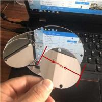 圆形直径7厘米6毫米吊绳吸盘 斗鱼训练镜高清镜罗汉鱼泰幻彩马骝萨德沙包双面塑料镜子