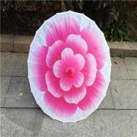 玫红茉莉花 舞蹈伞绸布伞茉莉情怀专用茉莉花伞古典伞演出绸布伞工艺伞道具伞