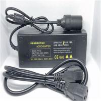 10A变压器 日生海利12V氧气泵专用电瓶夹子车载点烟器线220V转12V电源适配器