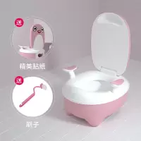 樱花粉[收藏送贴纸和刷子] 坐便器简易款无 儿童坐便器小孩儿抽屉式马桶男孩尿桶女孩尿盆加大便盆宝宝坐便凳