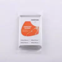 普通急救毯2.1*1.3米（2只价） 户外便携多功能急救保温毯210*130求生毯救生毯防嗮毯急救保温毯