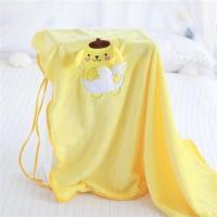 布丁狗 100*75cm 日系布丁狗卡通秋冬珊瑚绒卷毯空调毯可爱女生毛毯办公室午休毯子