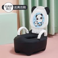 经典硬坐【送刷子】_ 黑白色 蒙贝贝正品 儿童马桶男宝宝坐便器卡通小孩便盆男孩尿盆婴儿如厕所神器抽屉式