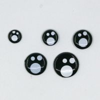 8MM 平底闪光眼睛【5对】 闪光眼睛卡通眼睛萌哒哒眼睛卡哇伊眼睛闪光眼毛线毛绒玩具偶配件