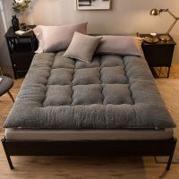 【加厚羊羔绒床垫】-灰色 60*120cm加厚【婴儿床 床垫软垫加厚棉床褥家用垫被褥子学生宿舍单人租房专用地铺睡垫子