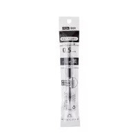 直液笔芯 3支. 禾硕HS-9019直液笔芯0.5mm黑色10支装中性笔芯禾硕走珠笔芯