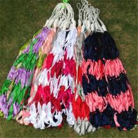 花色随机+绑绳 彩条网状吊床户外露营室内外秋千休闲吊床单人大网状帆布吊床