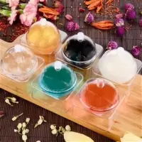 白色龙珠皂 胶原蛋白果冻焕颜洁面球氨基酸澳洲龙珠洗面球洗脸球手工皂