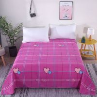 粉色爱心 0.9X2.3【婴儿床适用】 四季通用床单单件植物羊绒多尺寸可选学生宿舍磨毛单人双人床单