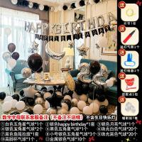 SR-01【生日套装1】 带LED灯 生日气球场景布置女孩男生生日派对房间布置套装气球
