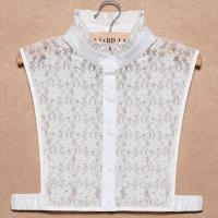 蕾丝立领白 均码（80-130/斤） 韩版毛衣装饰领高端假领子女百搭衬衫衬衣领假领春秋冬季假衣领