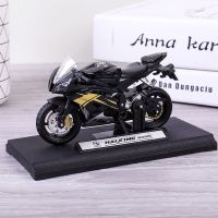 合金雅马哈黑【赠展示底座+固_n 雅马哈R6摩托车模型摆件合金仿真机车模型男同学生日礼物送男孩子