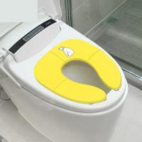 黄色 儿童马桶圈坐便器楼梯式大小便盆凳家用坐垫圈宝宝上厕所辅助阶梯