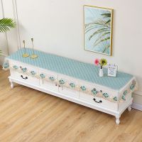 清新绿色 35宽*40长*15花边【床头柜】 罩电视柜防尘罩蕾丝布艺电视柜防滑盖巾防尘罩床头柜盖巾茶几罩巾