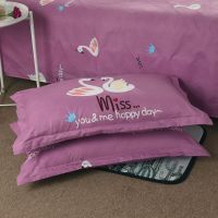 MISS天鹅 一只装（实发1只枕套） 枕套枕头套成人一对装亲肤磨毛高支高密成人加大学生枕套枕芯套