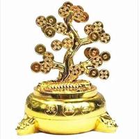 摇钱树 太阳能摆件摇钱树招财树吸财纳福聚宝盆摇头公仔车用摆件汽车饰品