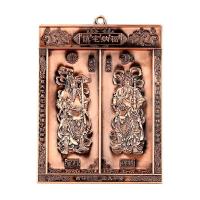 如图 门神门贴挂牌合金守门神将秦叔宝尉迟恭中式家用大门挂件