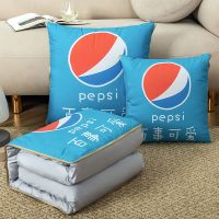 百事可爱 抱枕40*40展开100x150cm 卡通印花皮卡丘可折叠抱枕被家用午休小被子汽车靠垫两用春秋被子