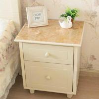 金波斯菊1mm 床头柜垫40*40cm 2020床头柜盖布简约卧室家用防水免洗床边柜垫子透明印花PVC盖