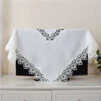 本白色 电脑盖布19-25寸(60CM正方) 家用电视机罩55寸65寸电视防尘布小挂墙电视盖