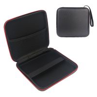 (普通皮质款)黑色 移动光驱包收纳包外置DVD刻录机保护笔记本CD机便携盒抗震防压包