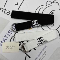 新款白色CHA 130cm 潮牌皮带学生印花韩版潮流青少年帆布腰带男女个性百搭牛仔裤带