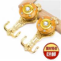 单个价格【颜色随机】 高档欧式窗帘挂钩墙钩壁钩配件辅料挂球绑带绑绳挂球配套5钻挂钩