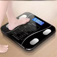 电池款-瘦腰钢琴黑-K64 家用智能体脂秤小米体重称男女轻便脂肪精准人体减肥秤成人电子秤
