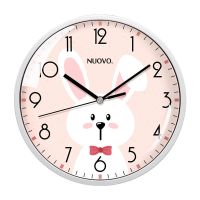 特价20厘米8寸静音 静音夜光挂钟客厅创意家用时钟墙上免打孔挂表简约儿童卡通石英钟